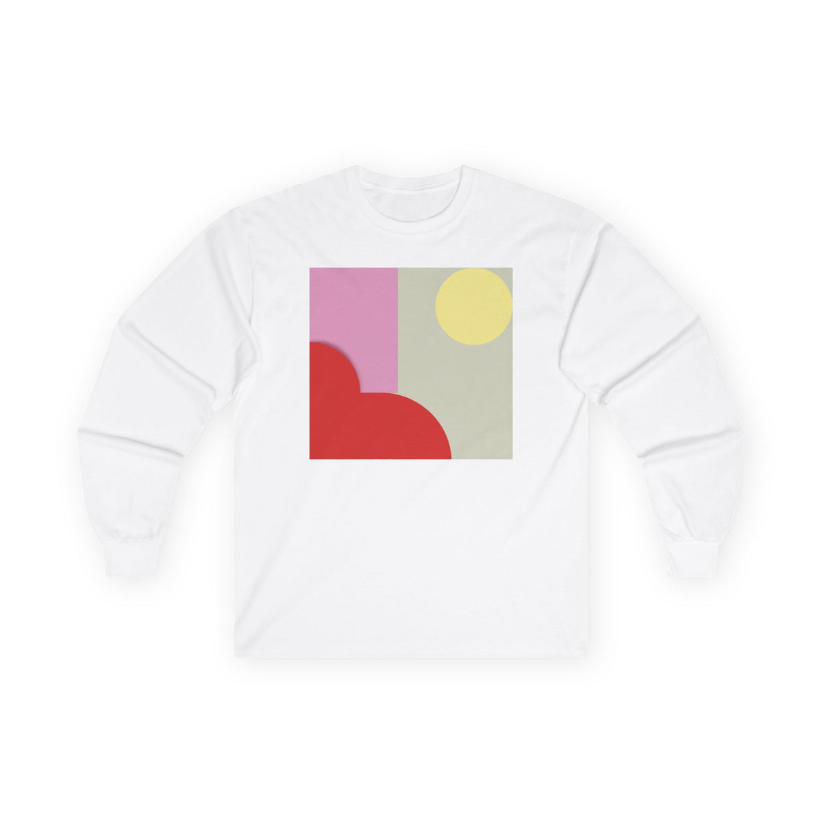 plate 434 long sleeve tee - White