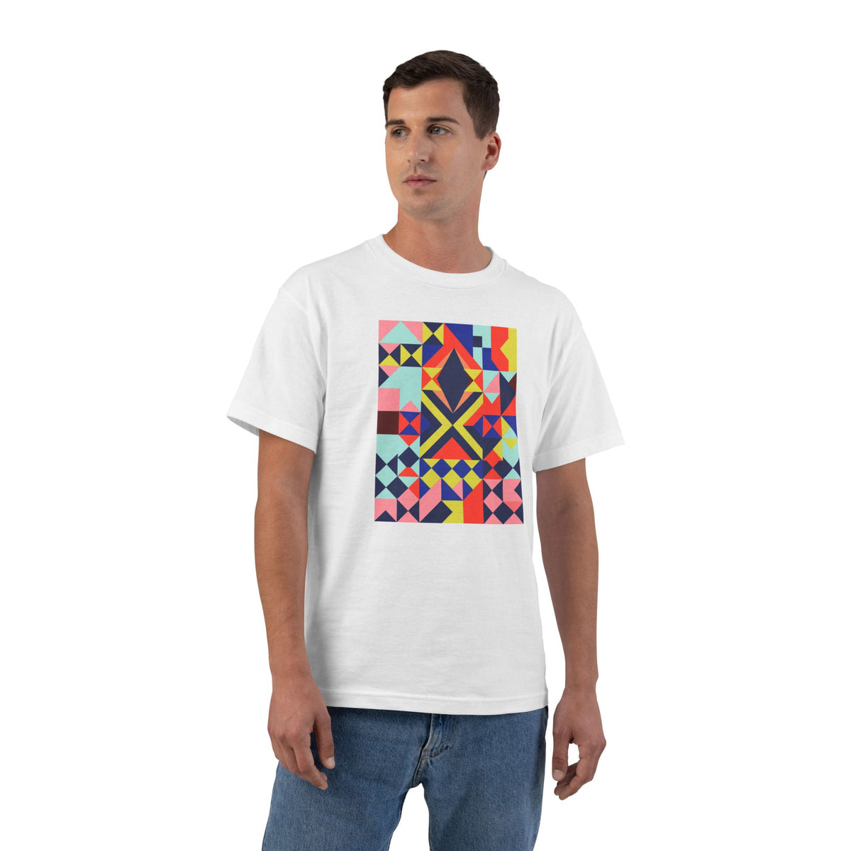 plate 486 beefy tee - White