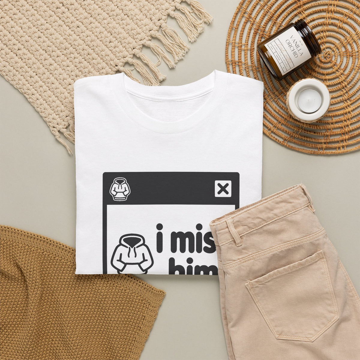 i miss him error tee - White