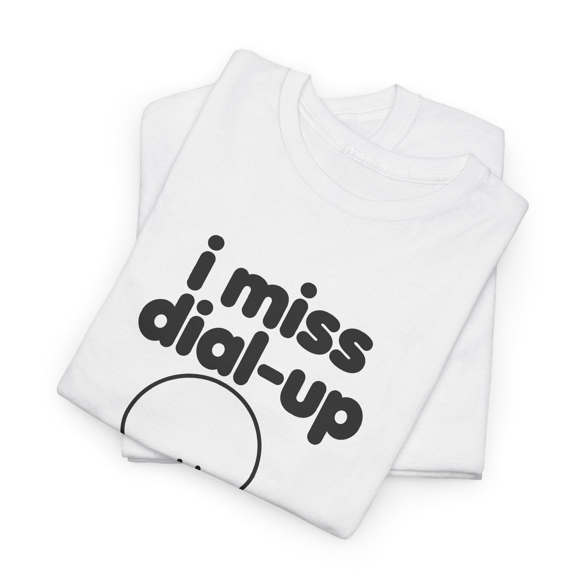 i miss dial-up tee - White