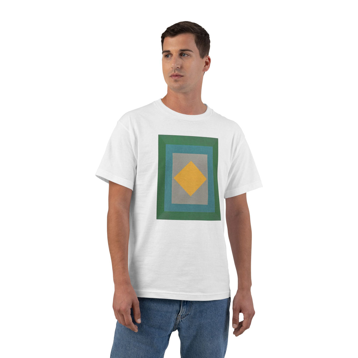 plate 015 beefy tee - White
