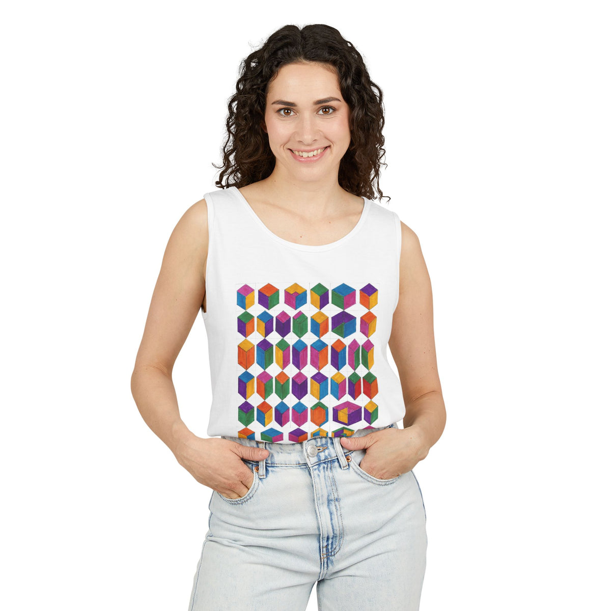 plate 217 tank - White