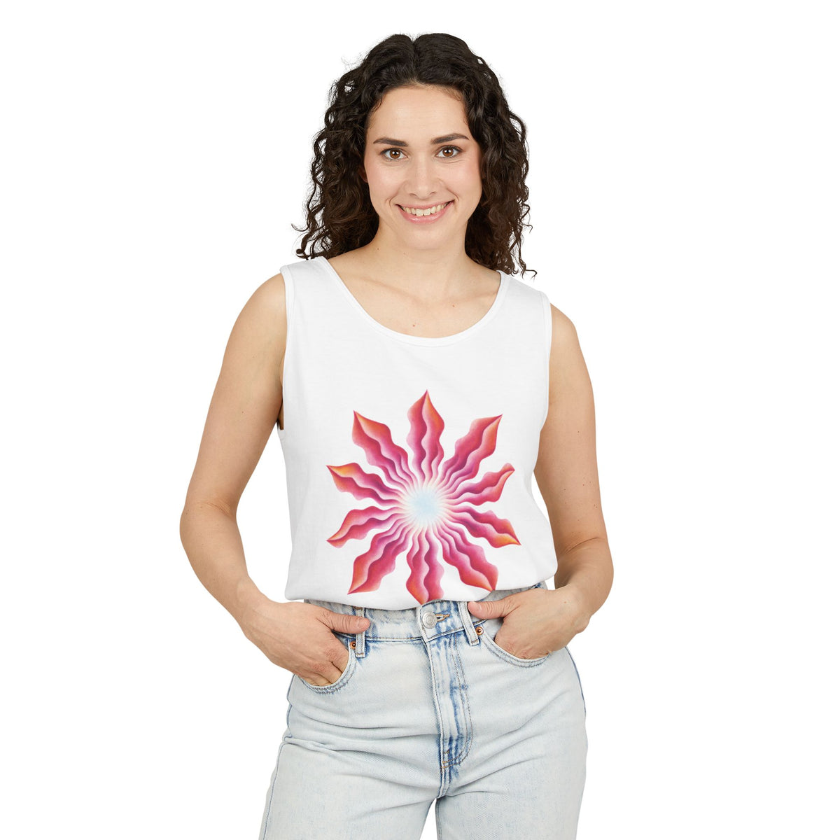plate 195 tank - White