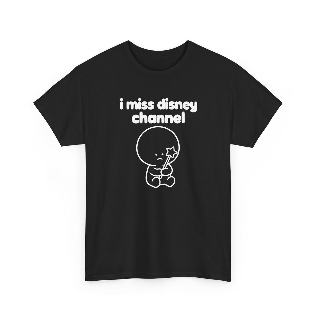 i miss disney channel tee - Black
