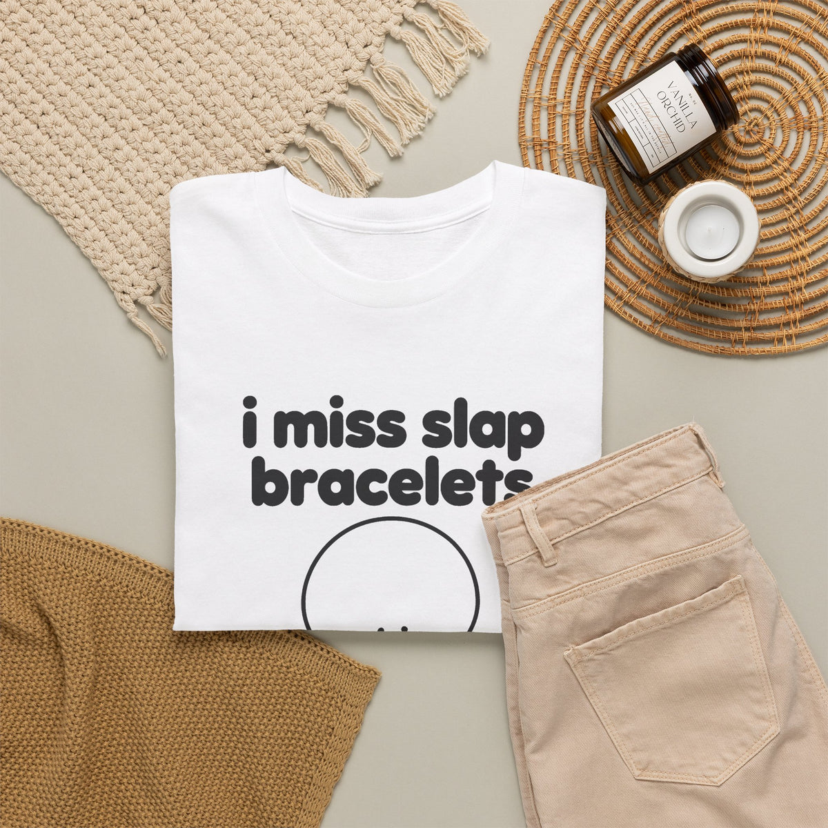 i miss slap bracelets tee - White