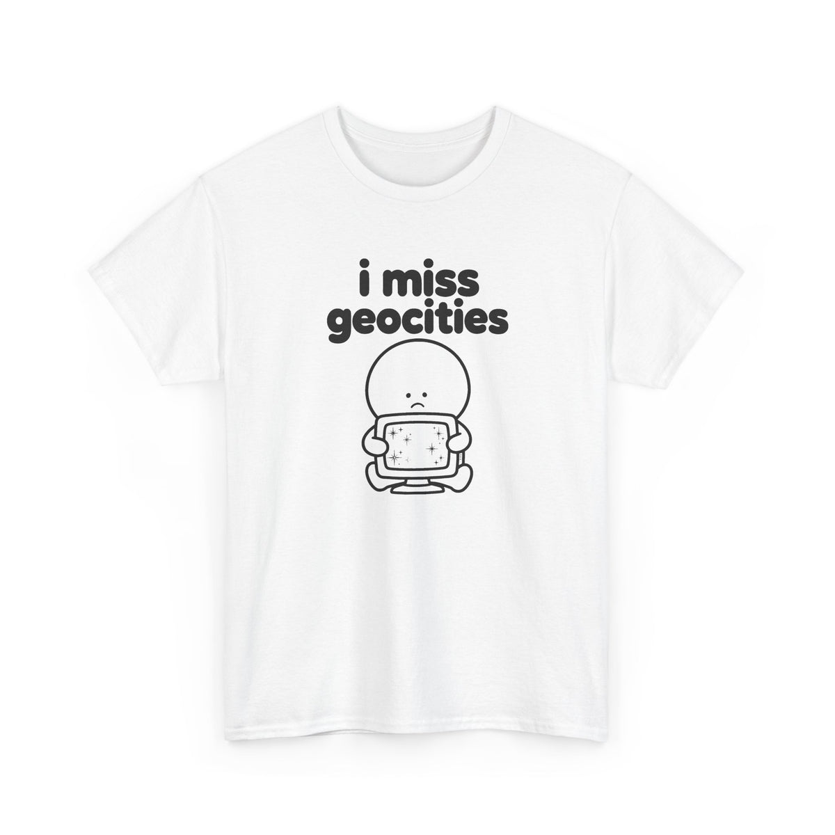 i miss geocities tee - White