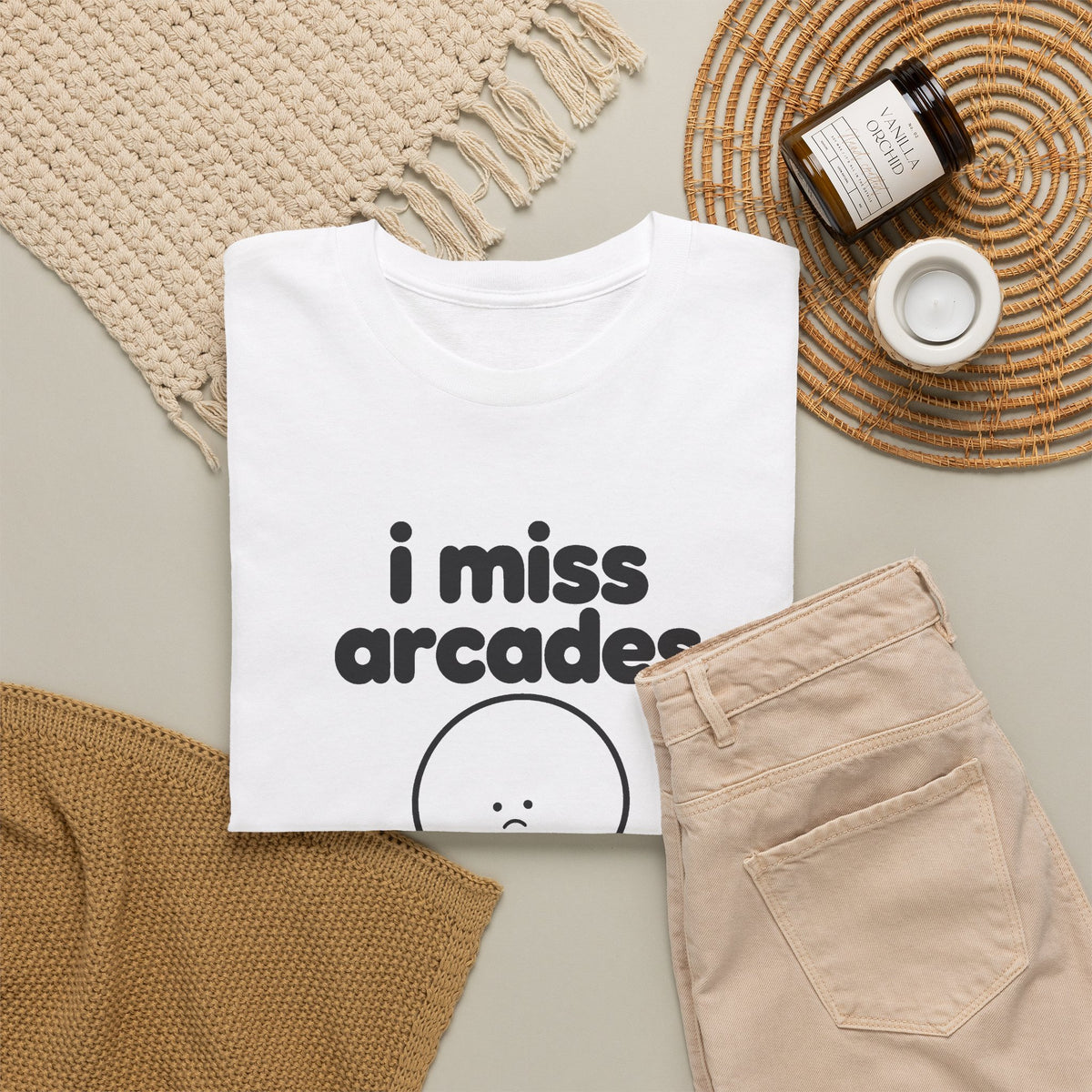 i miss arcades tee - White