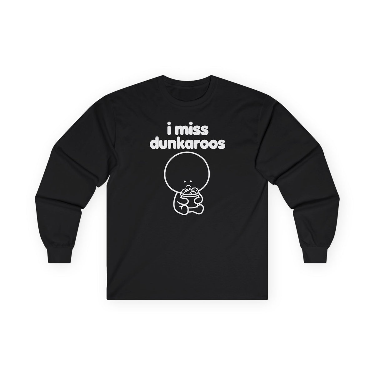 i miss dunkaroos long sleeve tee - Black