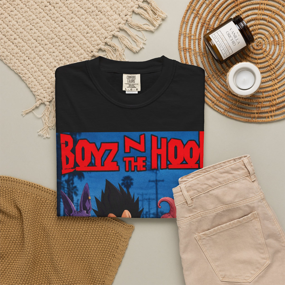 Saiyan in the hood Unisex Garment-Dyed T-shirt