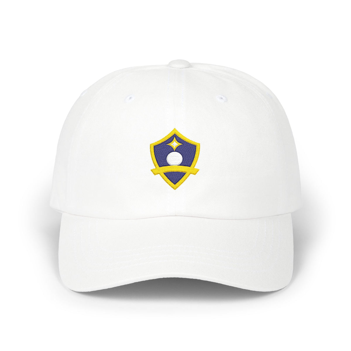 Los Angeles Soccer Dad Cap — Embroidered, Navy, Gold & White