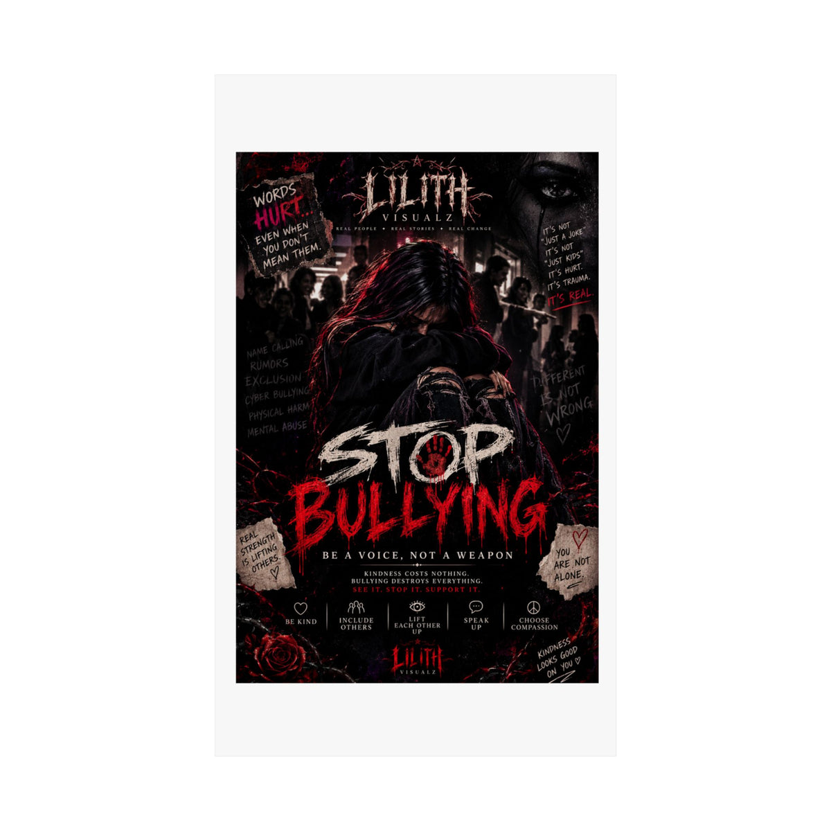 Lilith Visualz Anti Bullying Poster