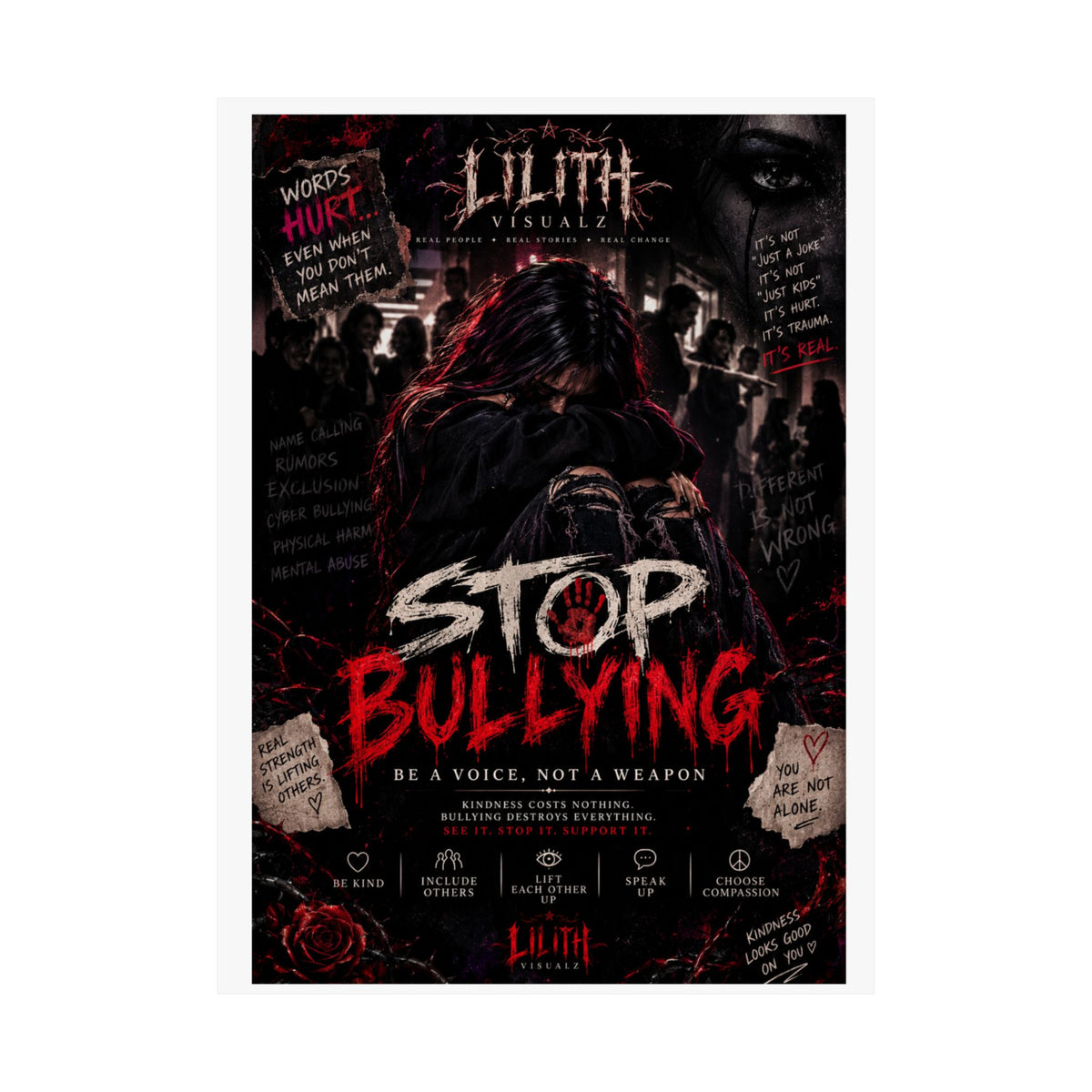 Lilith Visualz Anti Bullying Poster
