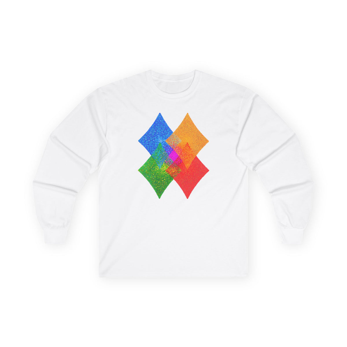 plate 423 long sleeve tee - White