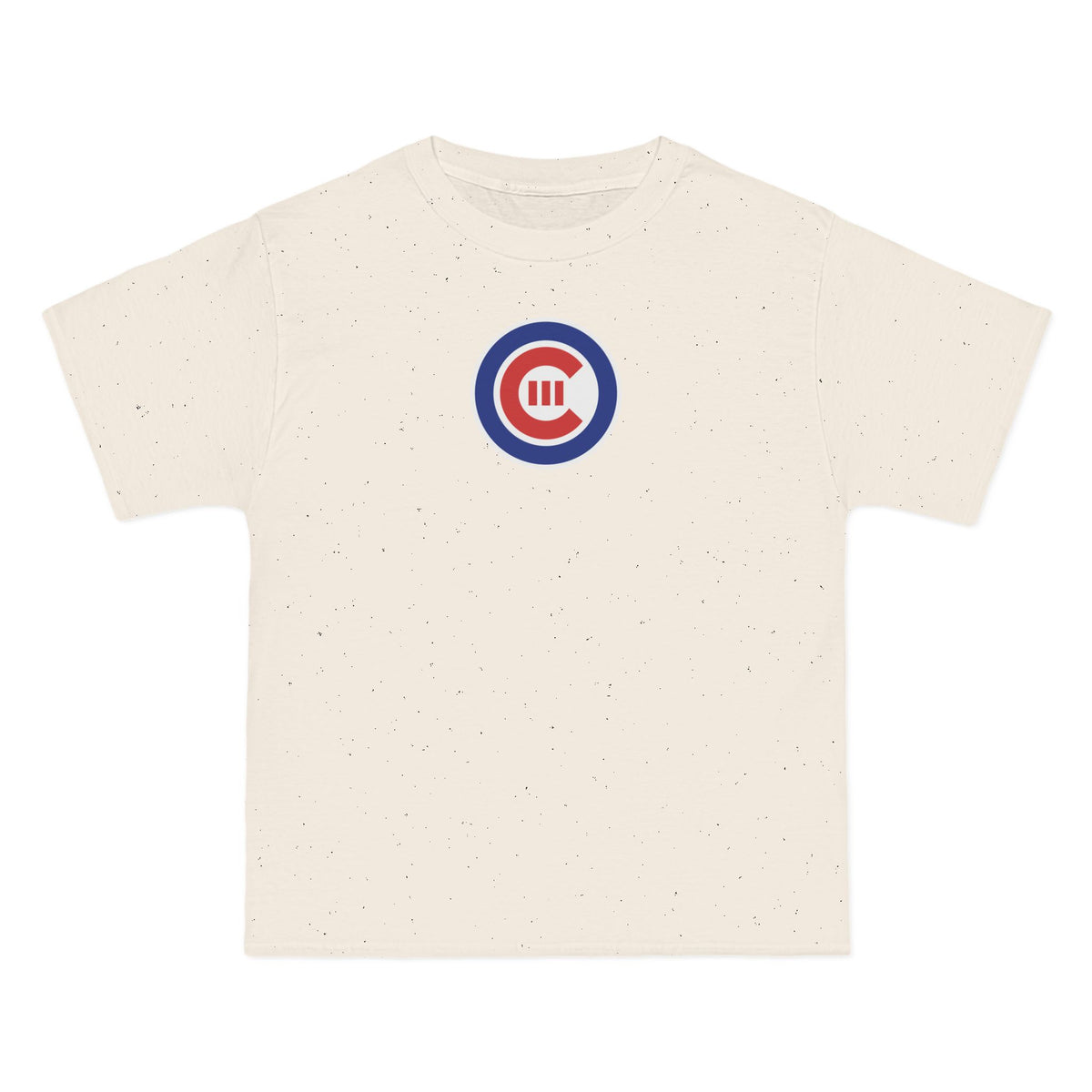 Chicago Baseball Heavyweight Tee — Natural, Royal, White & Red