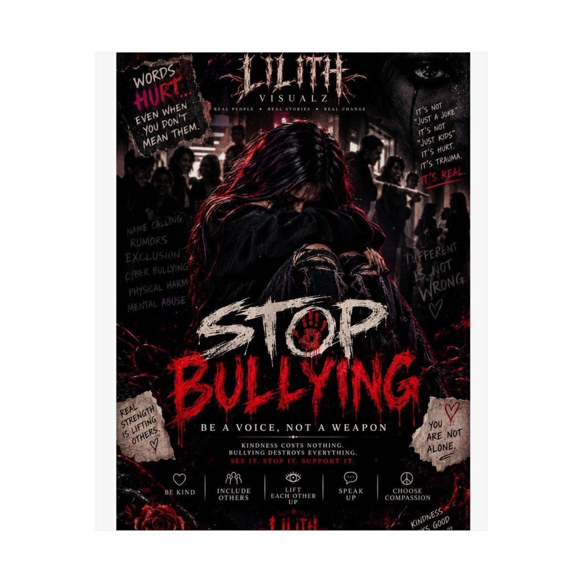 Lilith Visualz Anti Bullying Poster