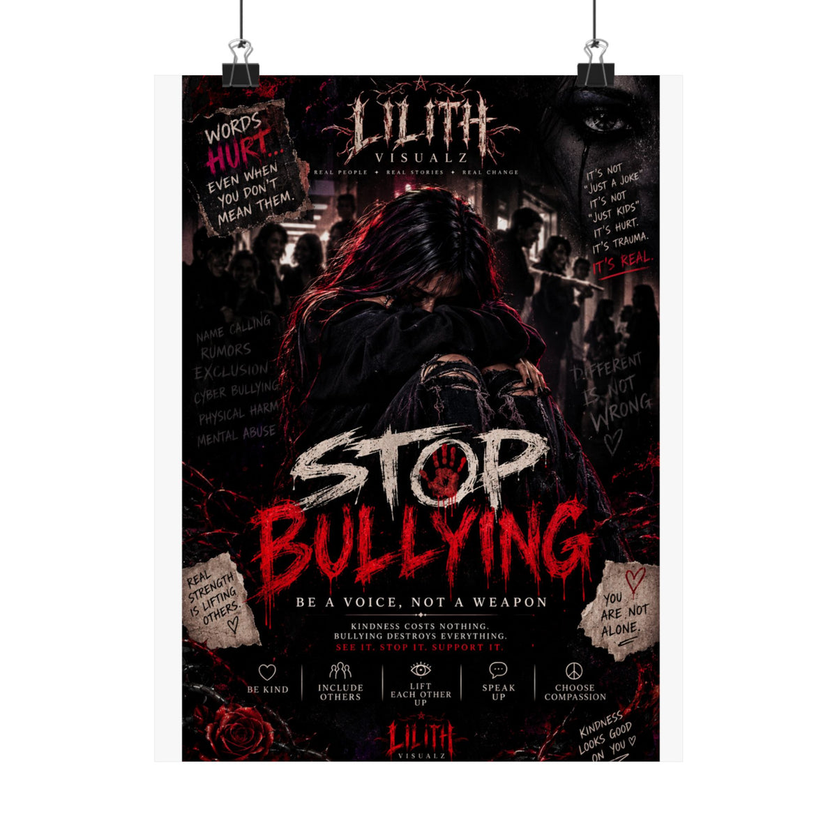 Lilith Visualz Anti Bullying Poster