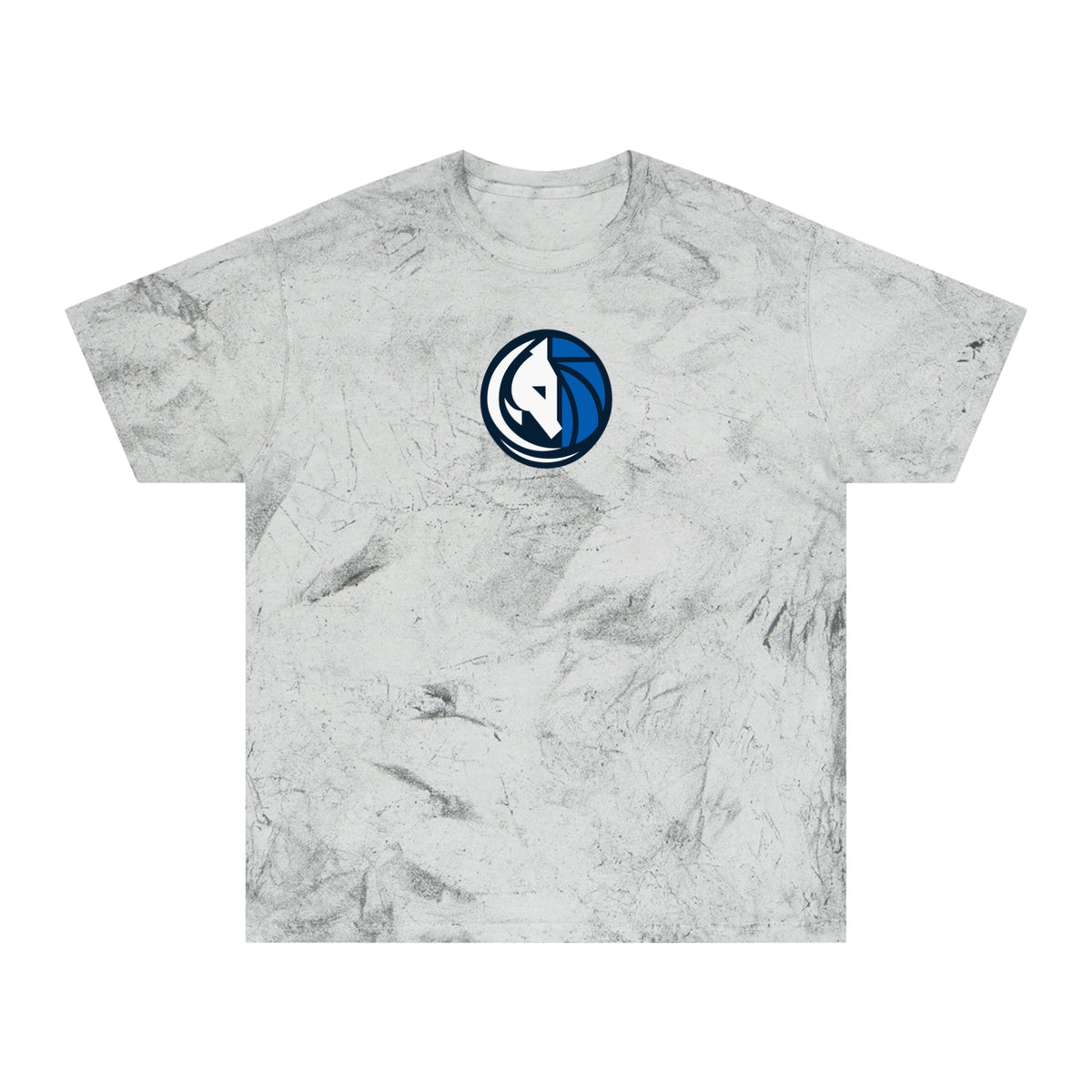 Dallas Basketball Tie-Dye Tee — Smoke, Navy, White & Royal
