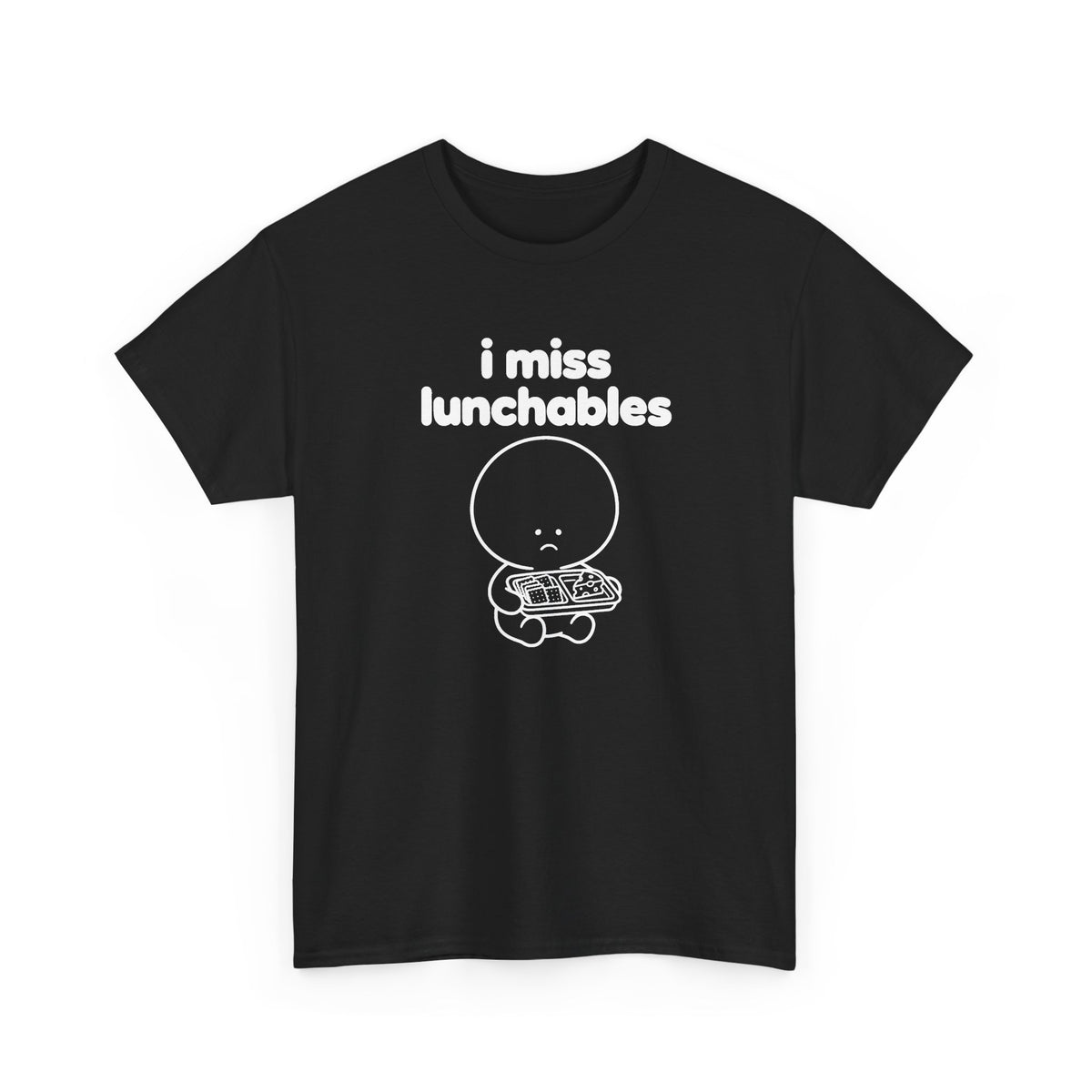 i miss lunchables tee - Black