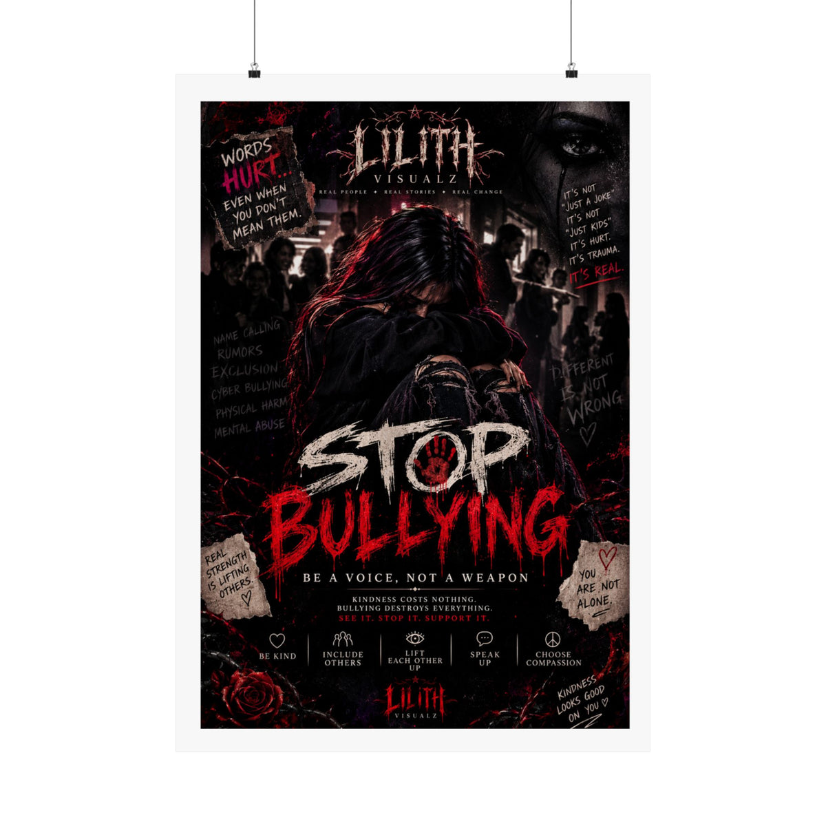 Lilith Visualz Anti Bullying Poster