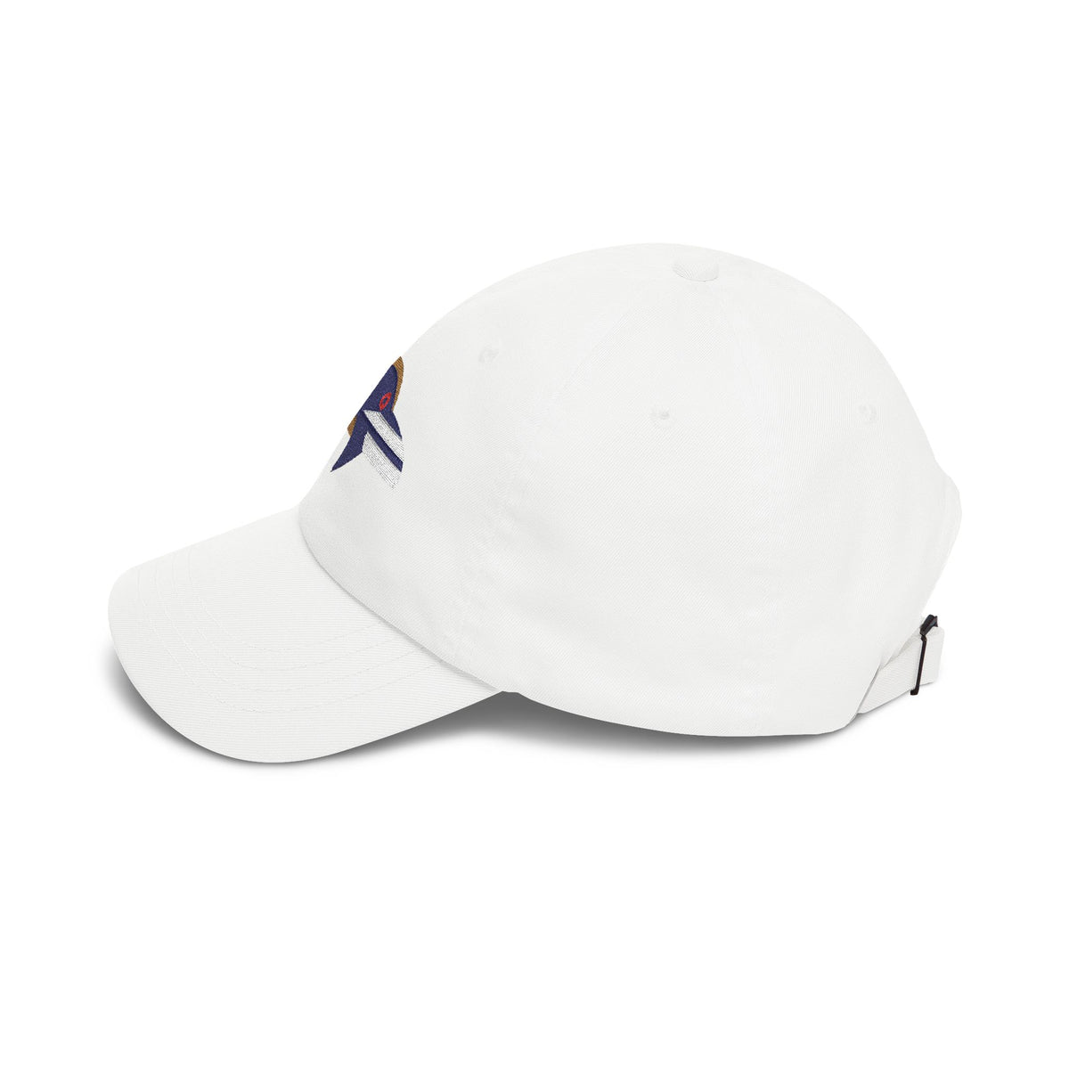 Baltimore Football Dad Cap — Embroidered, Navy, Old Gold & White