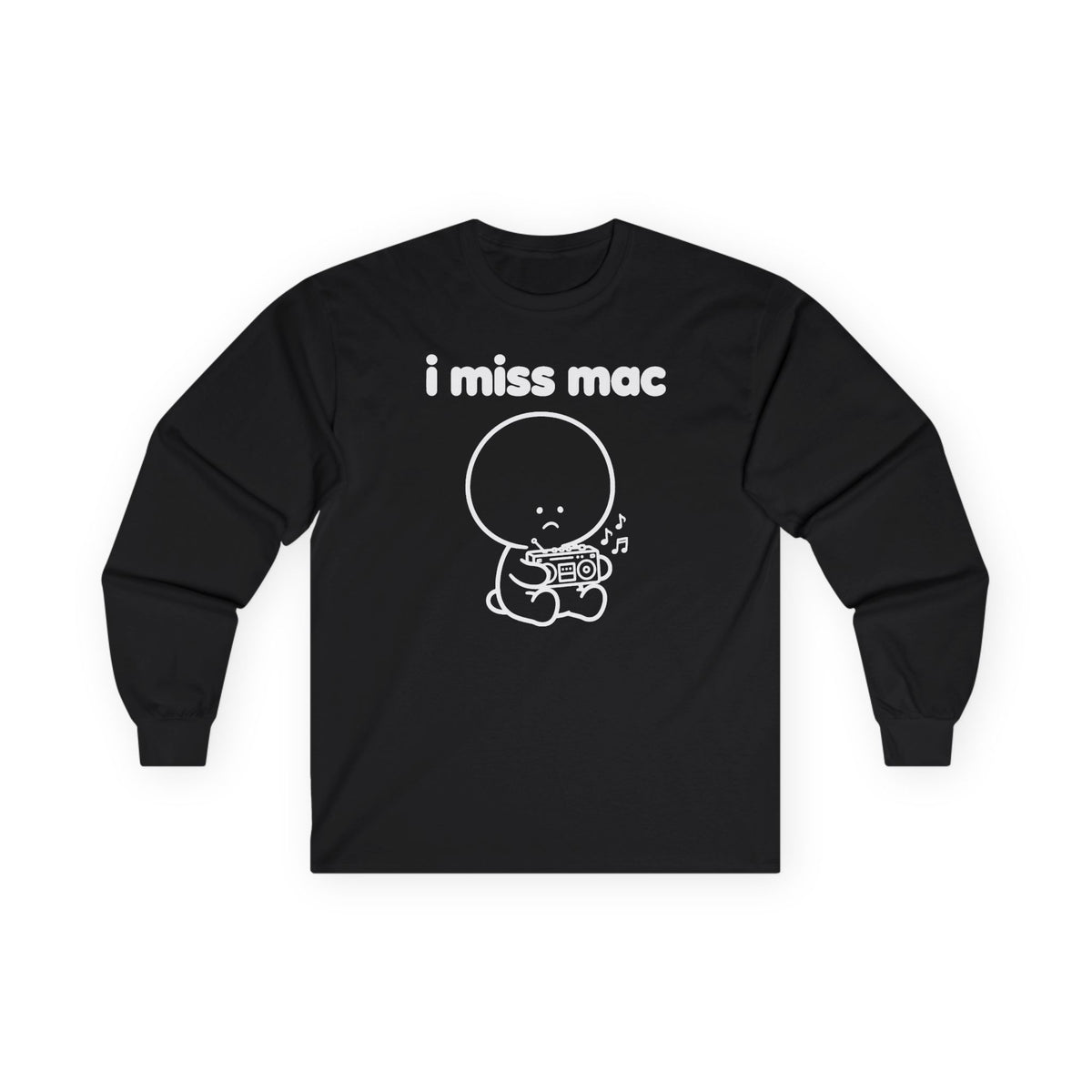 i miss mac long sleeve tee - Black