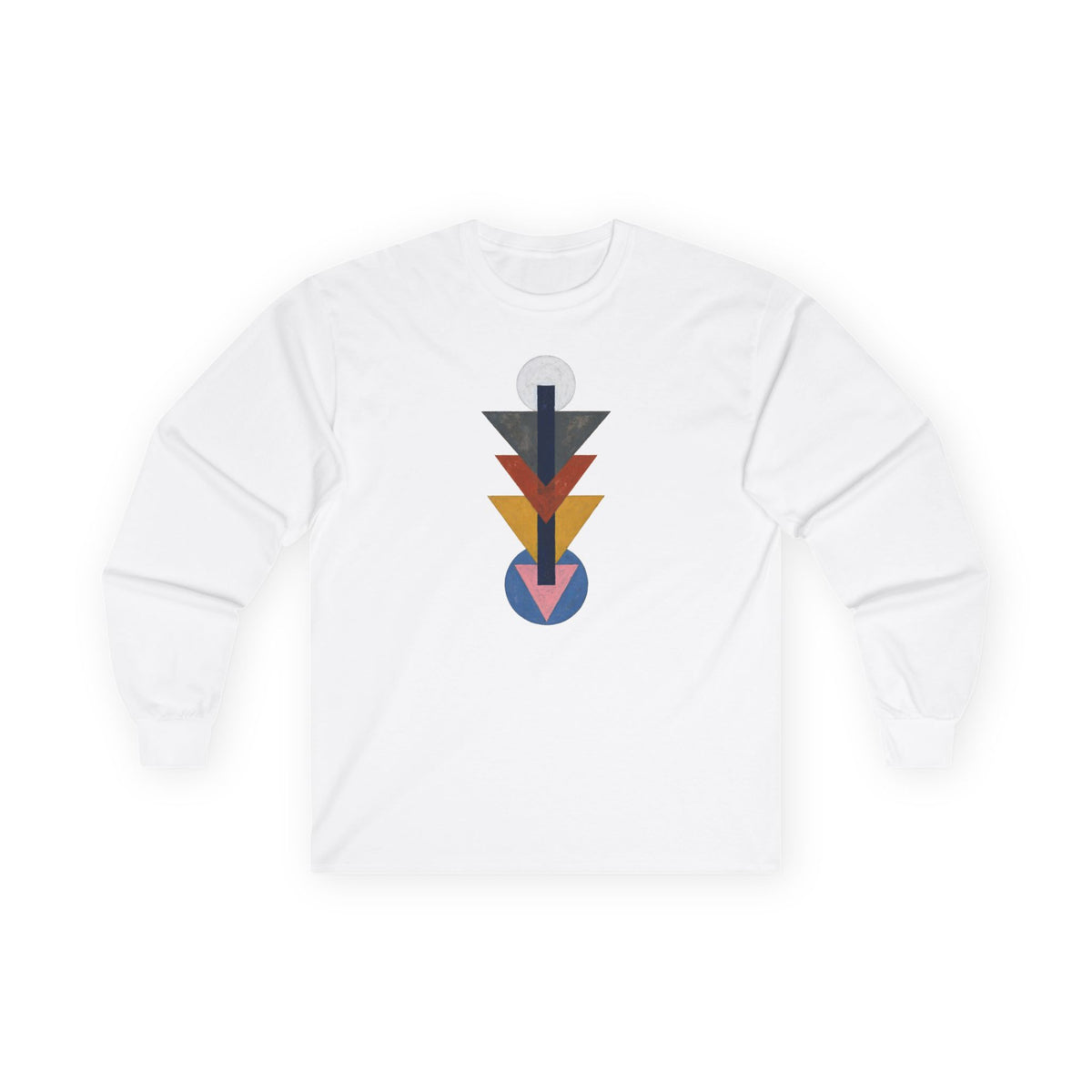 plate 345 long sleeve tee - White
