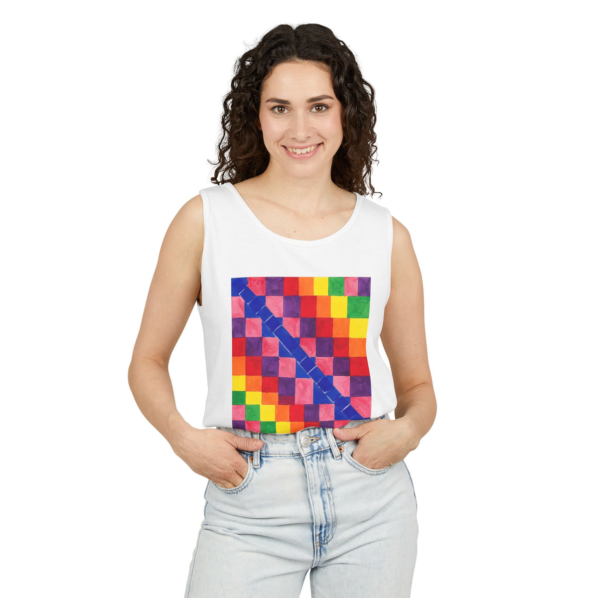 plate 298 tank - White