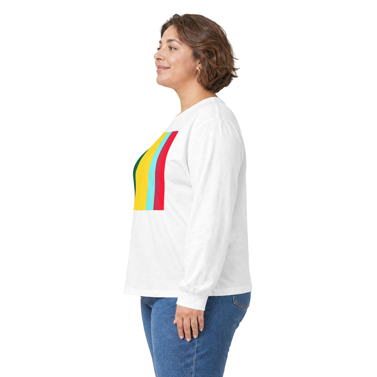 plate 317 long sleeve tee - White