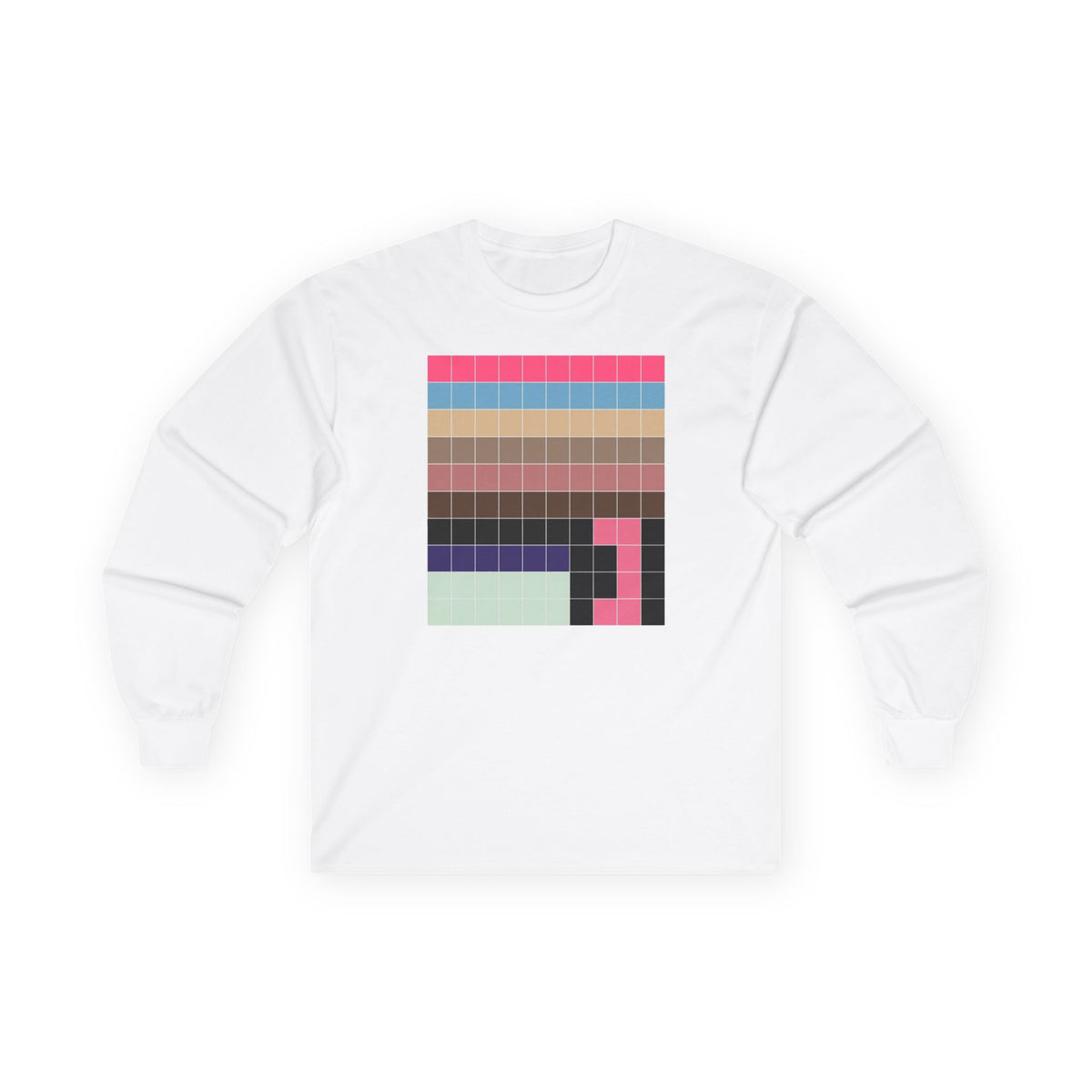 plate 324 long sleeve tee - White