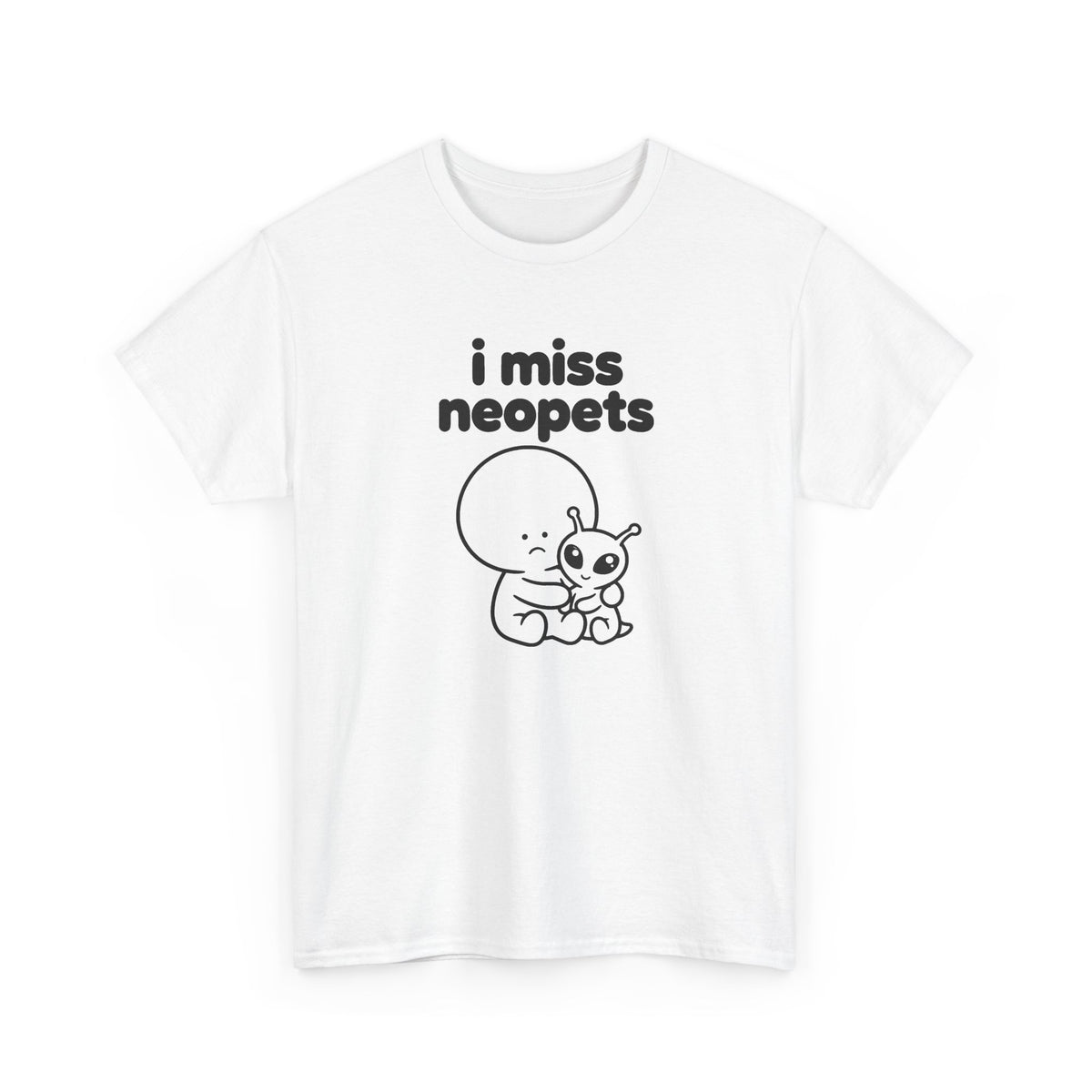 i miss neopets tee - White