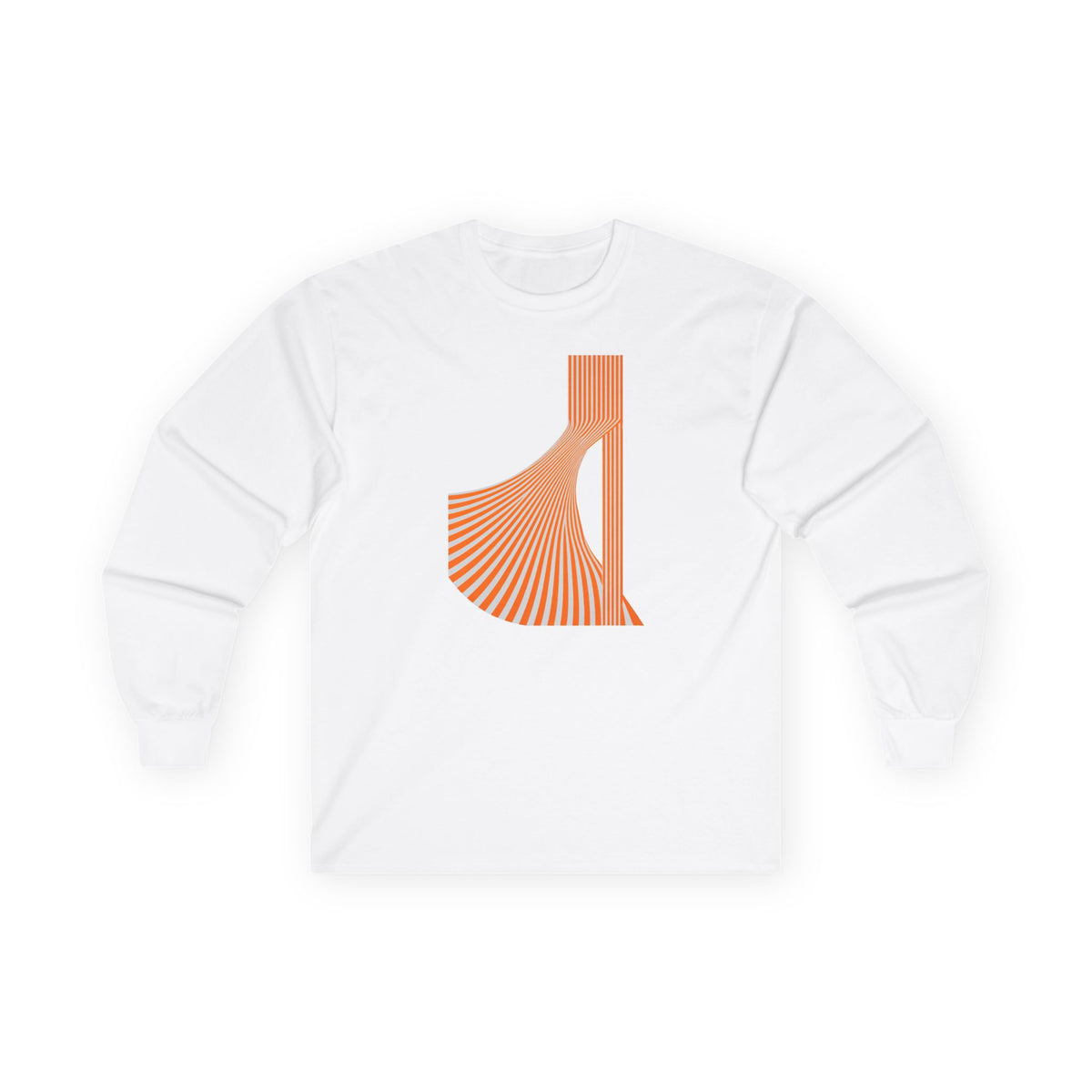 plate 376 long sleeve tee - White