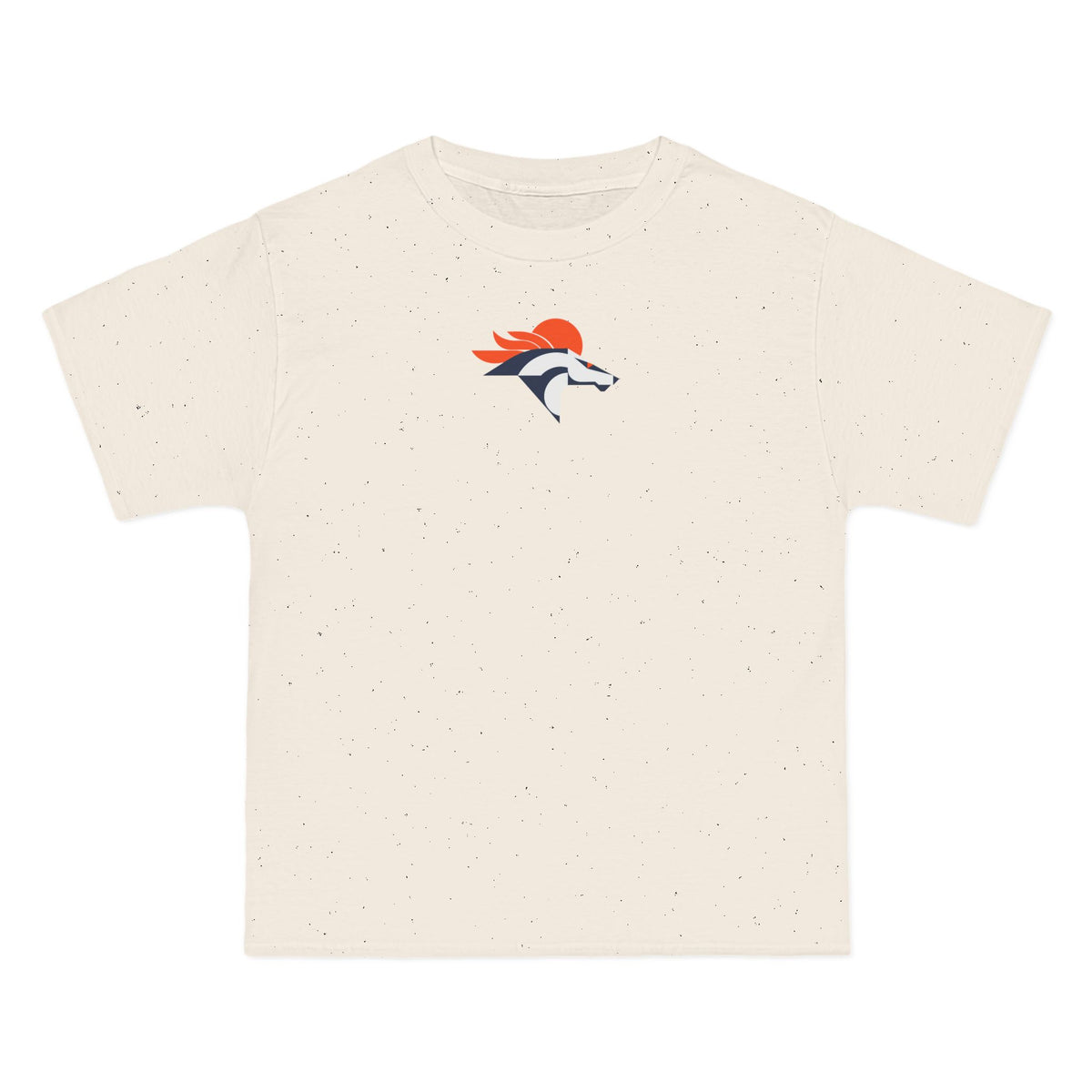 Denver Football Heavyweight Tee — Natural, Orange, White & Navy