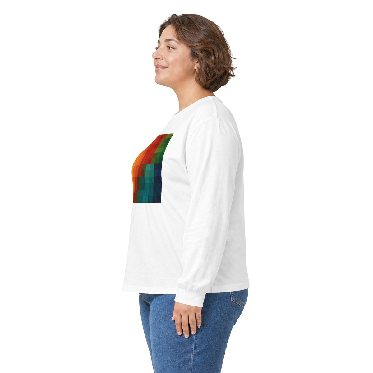 plate 152 long sleeve tee - White