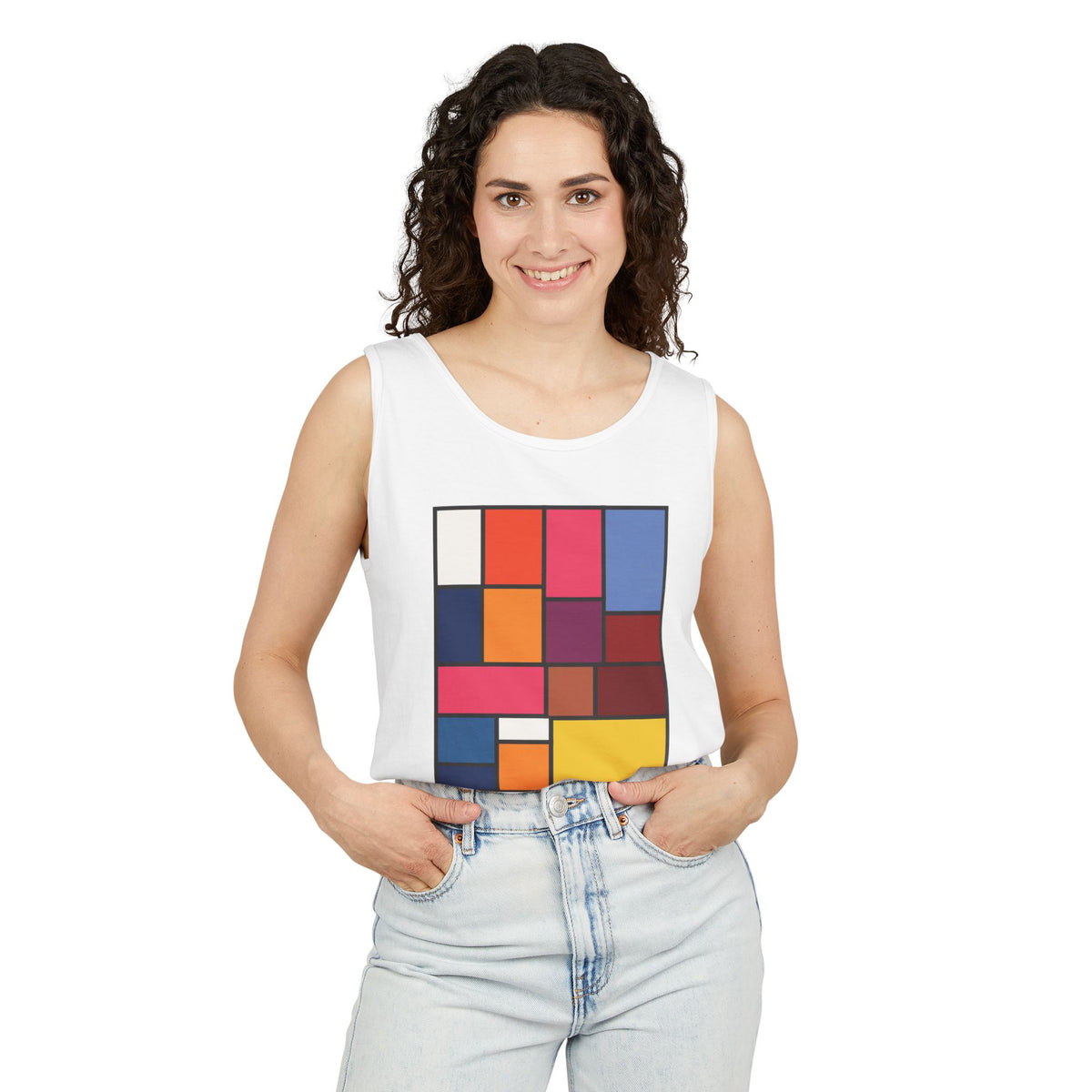 plate 124 tank - White