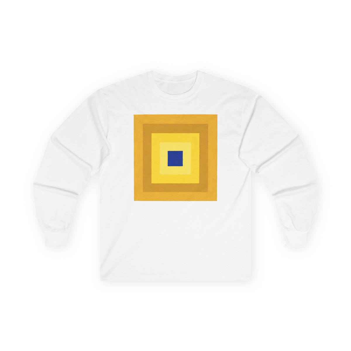 plate 019 long sleeve tee - White