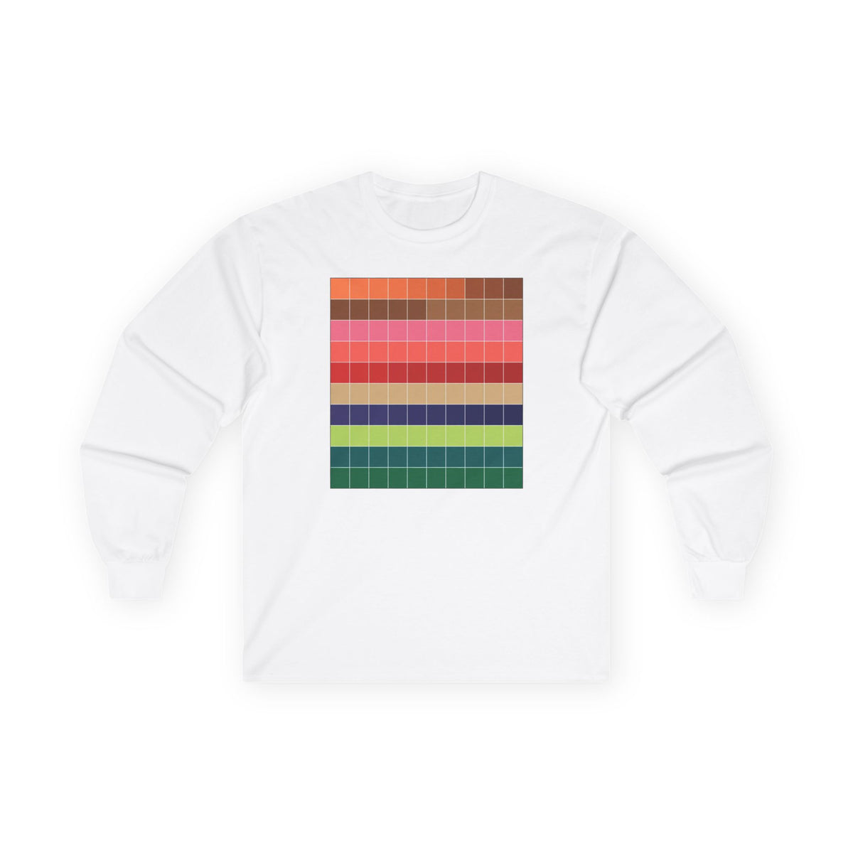 plate 275 long sleeve tee - White