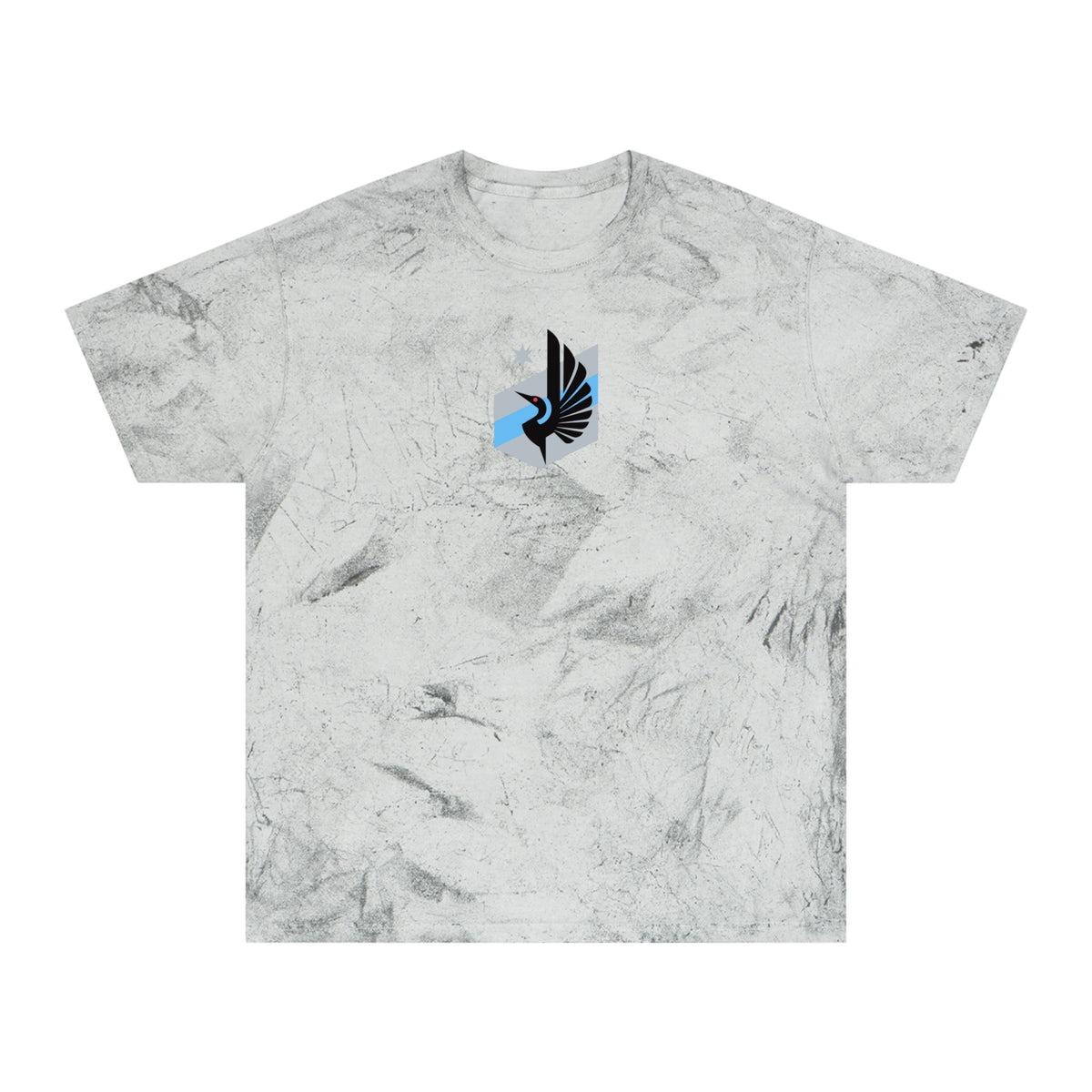 Minnesota Soccer Tie-Dye Tee — Smoke, Grey, Black & Aqua