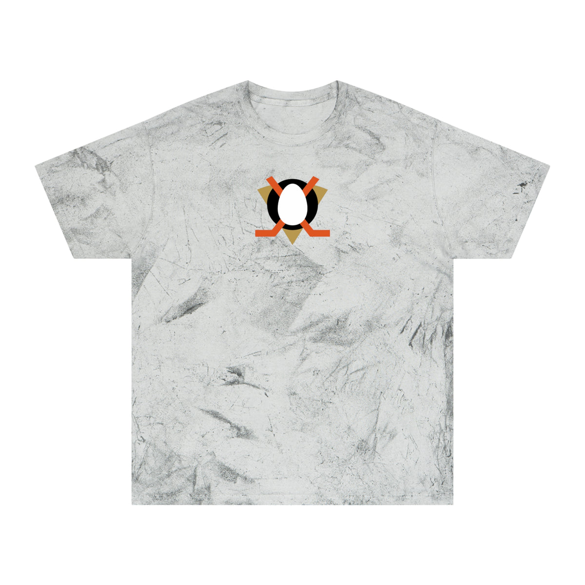 Anaheim Hockey Tie-Dye Tee — Smoke, White, Black & Orange