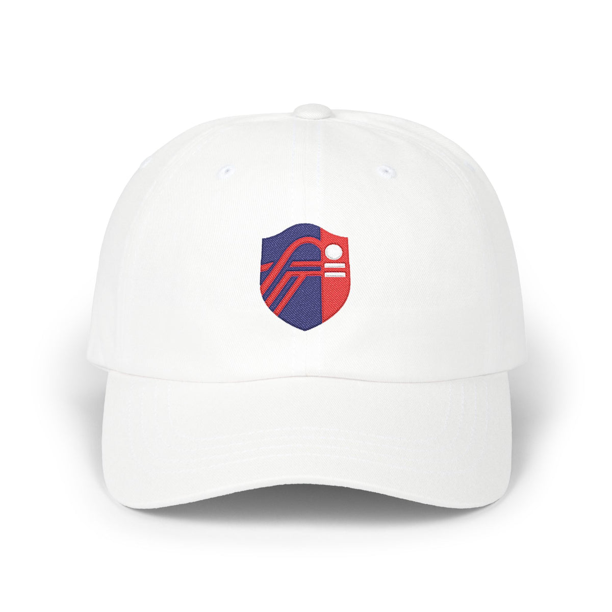 St. Louis Soccer Dad Cap — Embroidered, Navy, Red & White