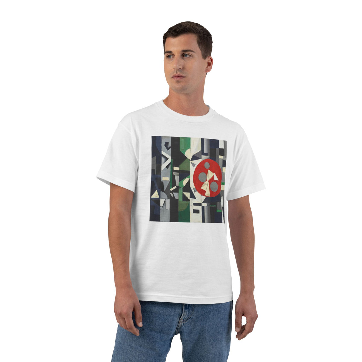 plate 045 beefy tee - White