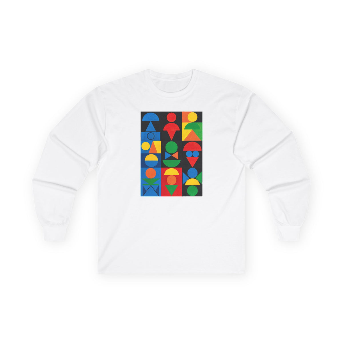 plate 191 long sleeve tee - White