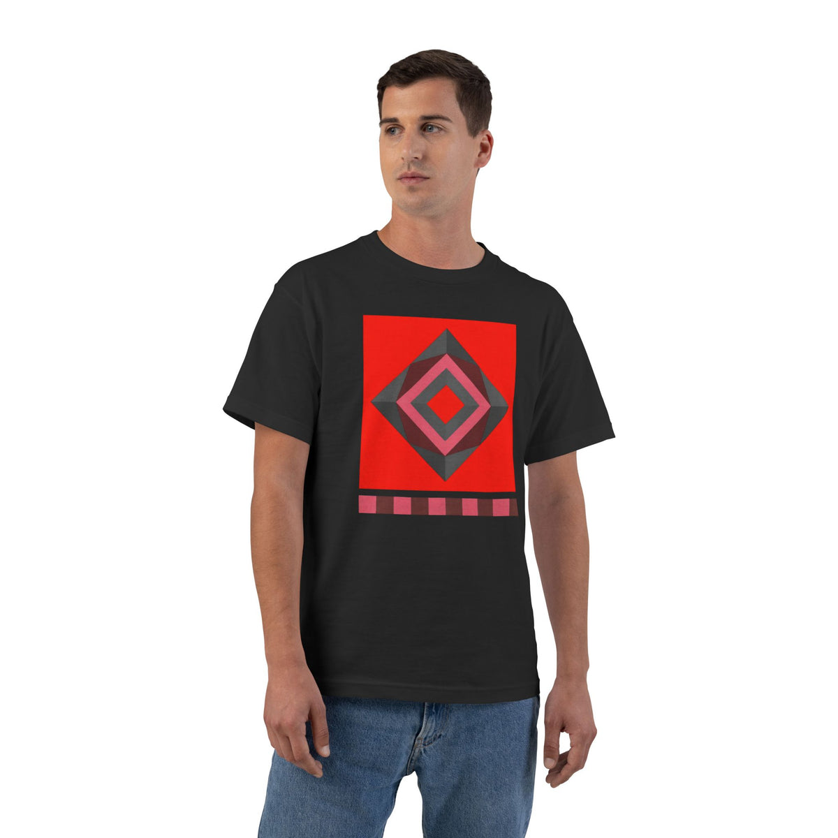 plate 034 beefy tee - Black
