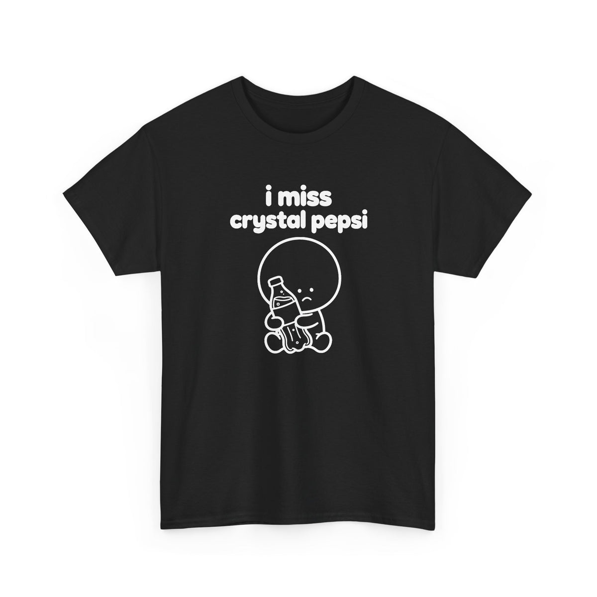 i miss crystal pepsi tee - Black