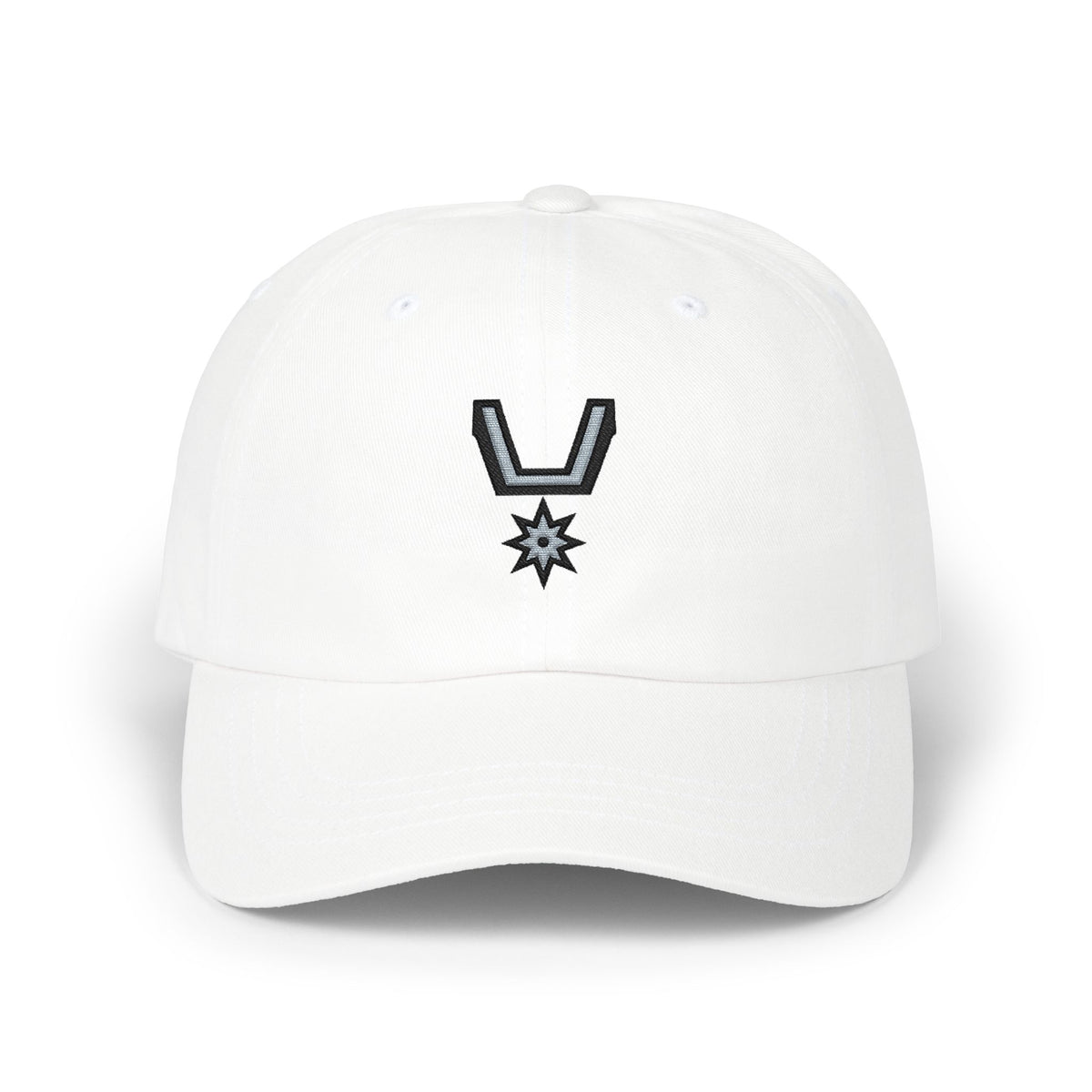 San Antonio Basketball Dad Cap — Embroidered, Black & Grey