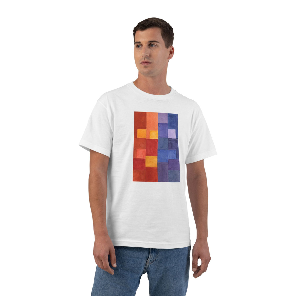 plate 083 beefy tee - White