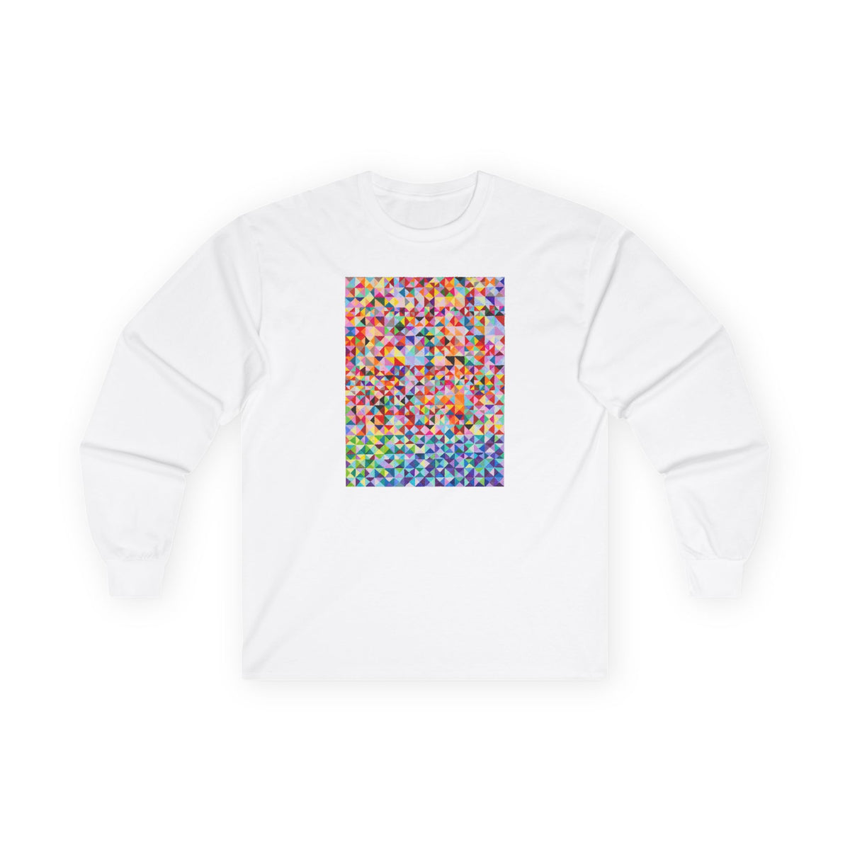 plate 135 long sleeve tee - White
