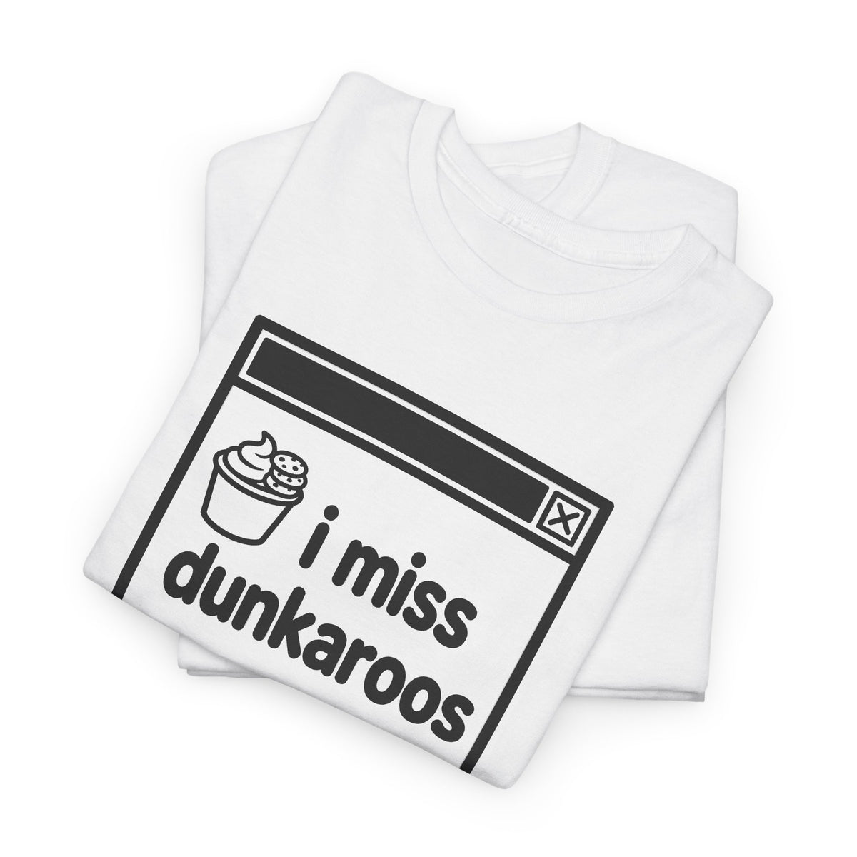 i miss dunkaroos error tee - White