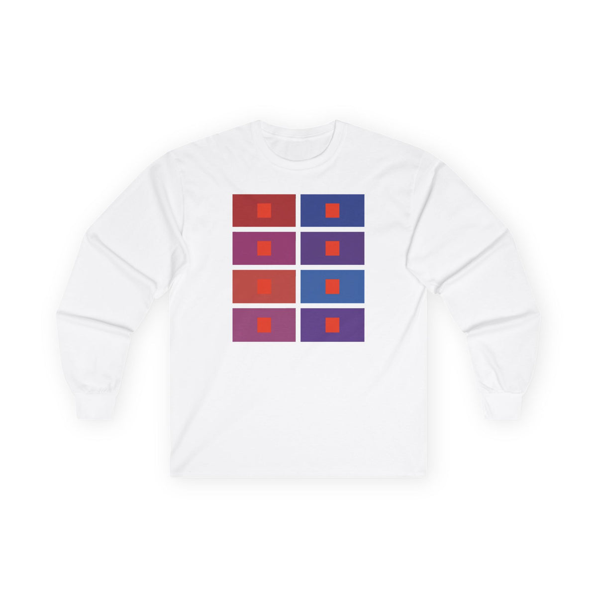 plate 206 long sleeve tee - White