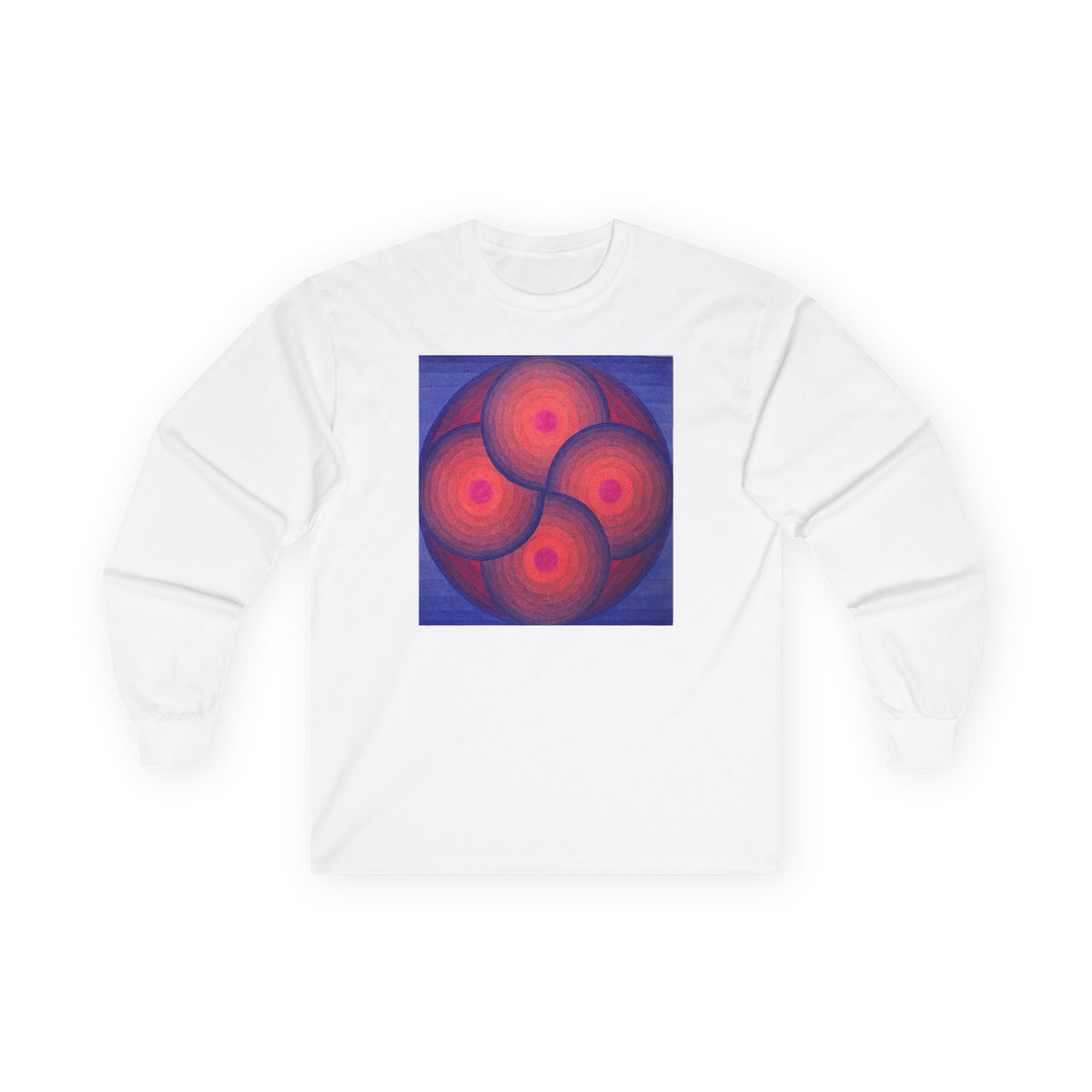 plate 189 long sleeve tee - White
