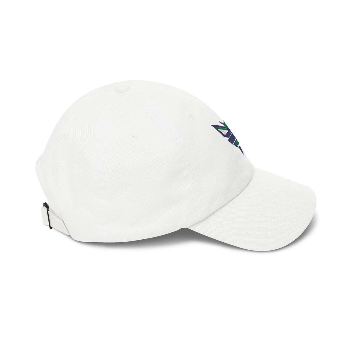 Charlotte Basketball Dad Cap — Embroidered, Navy, Kelly Green & White